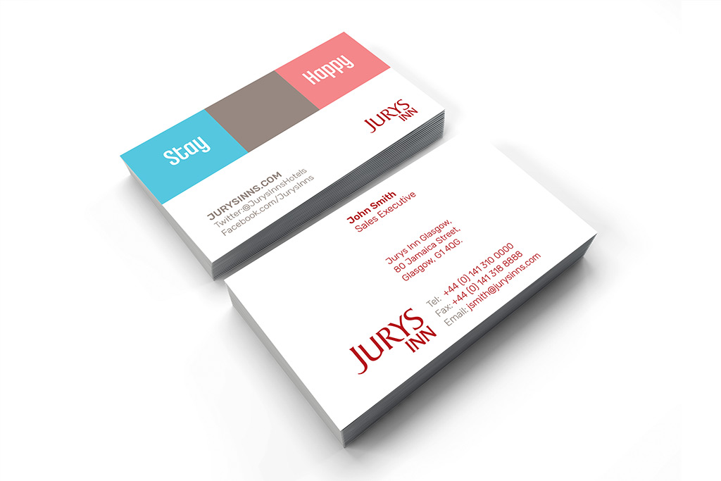 Jurys Inn Glasgow - Business Card